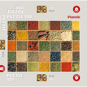 Darstellung des Puzzle Motivs Piatnik: Gewürze 100 Puzzle Schachtel 3D Modell