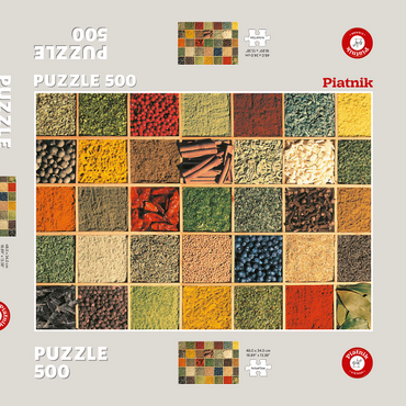 Darstellung des Puzzle Motivs Piatnik: Gewürze 500 Puzzle Schachtel 3D Modell