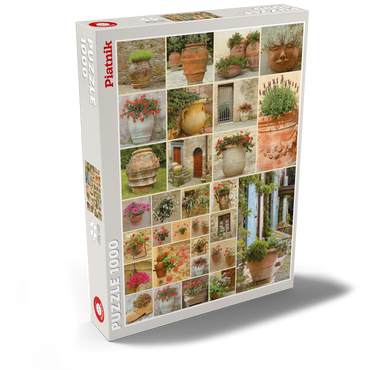 Darstellung des Puzzle Motivs Piatnik: Blumentöpfe 1000 Puzzle Schachtel Ansicht2
