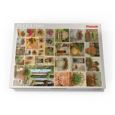 Darstellung des Puzzle Motivs Piatnik: Blumentöpfe 1000 Puzzle Schachtel Ansicht3