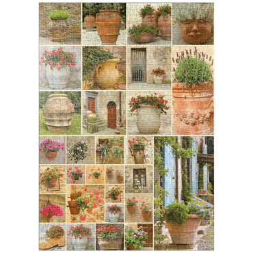 Darstellung des Puzzle Motivs puzzleplate Piatnik: Blumentöpfe 1000 Puzzle