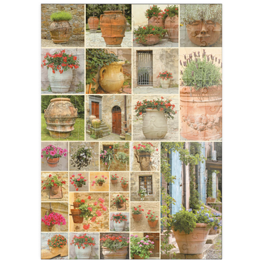 Darstellung des Puzzle Motivs puzzleplate Piatnik: Blumentöpfe 100 Puzzle