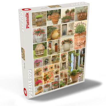 Darstellung des Puzzle Motivs Piatnik: Blumentöpfe 200 Puzzle Schachtel Ansicht2