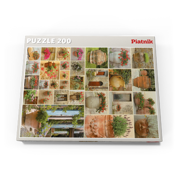 Darstellung des Puzzle Motivs Piatnik: Blumentöpfe 200 Puzzle Schachtel Ansicht3