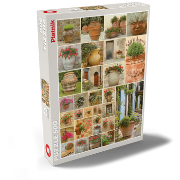 Darstellung des Puzzle Motivs Piatnik: Blumentöpfe 500 Puzzle Schachtel Ansicht2
