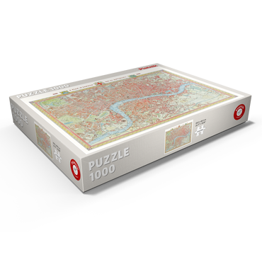 Darstellung des Puzzle Motivs Piatnik: Stadtplan London, 1831 1000 Puzzle Schachtel Ansicht1