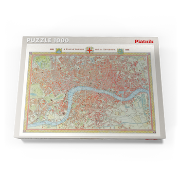 Darstellung des Puzzle Motivs Piatnik: Stadtplan London, 1831 1000 Puzzle Schachtel Ansicht3