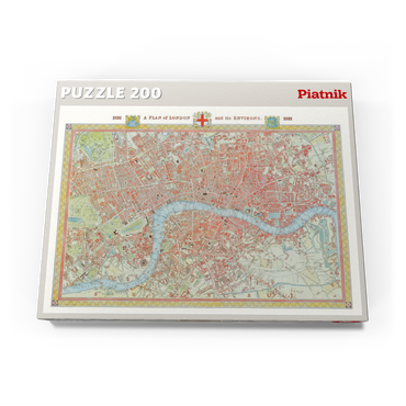 Darstellung des Puzzle Motivs Piatnik: Stadtplan London, 1831 200 Puzzle Schachtel Ansicht3