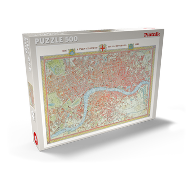 Darstellung des Puzzle Motivs Piatnik: Stadtplan London, 1831 500 Puzzle Schachtel Ansicht2
