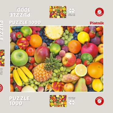 Darstellung des Puzzle Motivs Piatnik: Obst 1000 Puzzle Schachtel 3D Modell