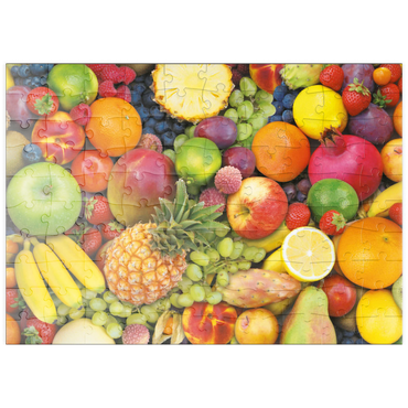 Darstellung des Puzzle Motivs puzzleplate Piatnik: Obst 100 Puzzle