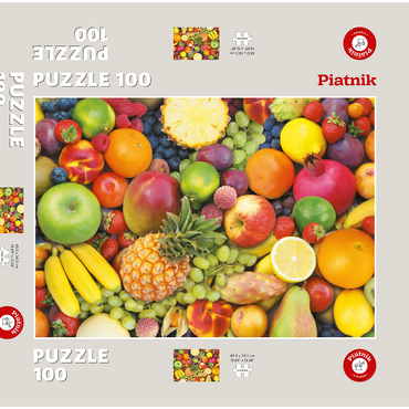 Darstellung des Puzzle Motivs Piatnik: Obst 100 Puzzle Schachtel 3D Modell
