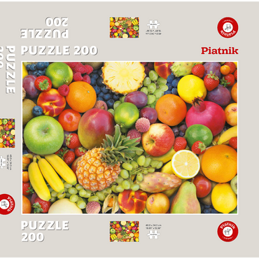 Darstellung des Puzzle Motivs Piatnik: Obst 200 Puzzle Schachtel 3D Modell