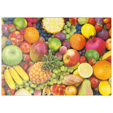 Darstellung des Puzzle Motivs puzzleplate Piatnik: Obst 500 Puzzle