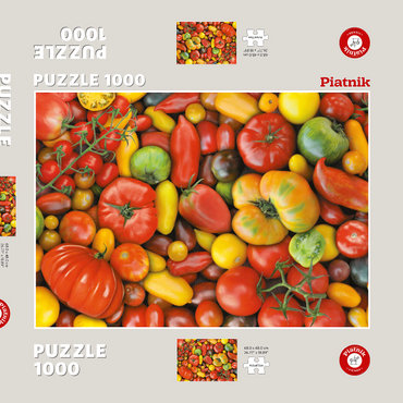 Darstellung des Puzzle Motivs Piatnik: Tomaten 1000 Puzzle Schachtel 3D Modell