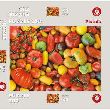Darstellung des Puzzle Motivs Piatnik: Tomaten 200 Puzzle Schachtel 3D Modell