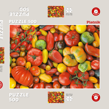 Darstellung des Puzzle Motivs Piatnik: Tomaten 500 Puzzle Schachtel 3D Modell