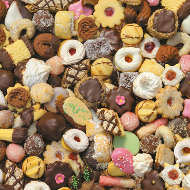 Darstellung des Puzzle Motivs Piatnik: Kekse 100 Puzzle 3D Modell