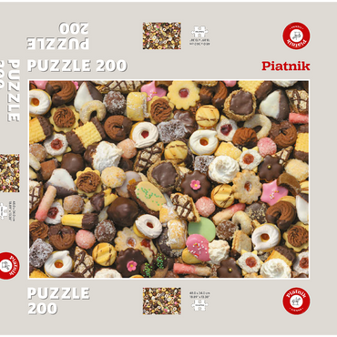 Darstellung des Puzzle Motivs Piatnik: Kekse 200 Puzzle Schachtel 3D Modell