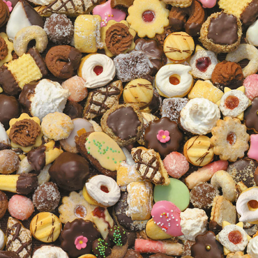 Darstellung des Puzzle Motivs Piatnik: Kekse 500 Puzzle 3D Modell