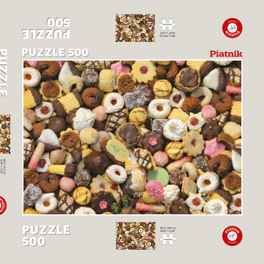 Darstellung des Puzzle Motivs Piatnik: Kekse 500 Puzzle Schachtel 3D Modell