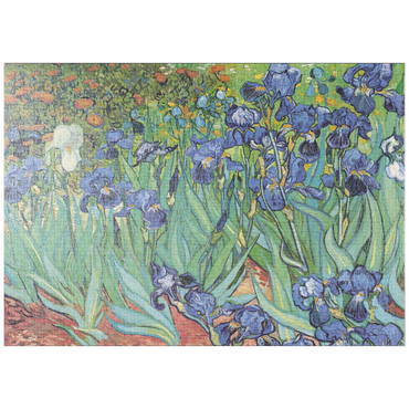 Darstellung des Puzzle Motivs puzzleplate Piatnik: Schwertlilien 1000 Puzzle