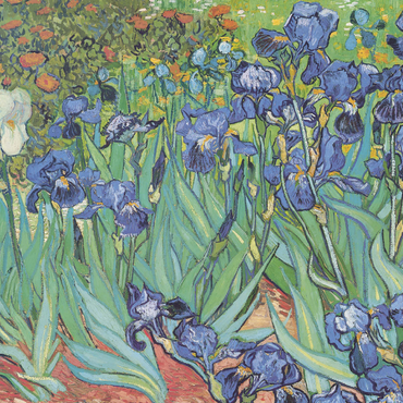 Darstellung des Puzzle Motivs Piatnik: Schwertlilien 1000 Puzzle 3D Modell