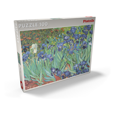 Darstellung des Puzzle Motivs Piatnik: Schwertlilien 100 Puzzle Schachtel Ansicht2