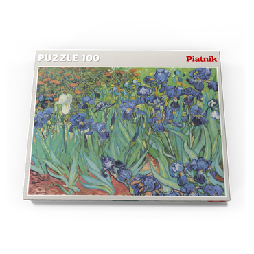 Darstellung des Puzzle Motivs Piatnik: Schwertlilien 100 Puzzle Schachtel Ansicht3