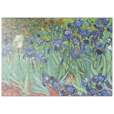 Darstellung des Puzzle Motivs puzzleplate Piatnik: Schwertlilien 200 Puzzle