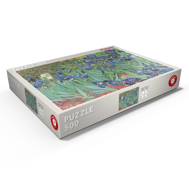 Darstellung des Puzzle Motivs Piatnik: Schwertlilien 500 Puzzle Schachtel Ansicht1