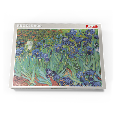 Darstellung des Puzzle Motivs Piatnik: Schwertlilien 500 Puzzle Schachtel Ansicht3