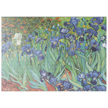 Darstellung des Puzzle Motivs puzzleplate Piatnik: Schwertlilien 500 Puzzle