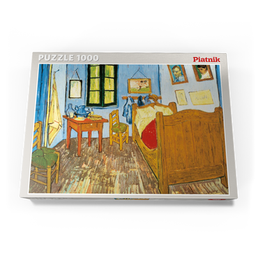 Darstellung des Puzzle Motivs Piatnik: Das Schlafzimmer in Arles 1000 Puzzle Schachtel Ansicht3