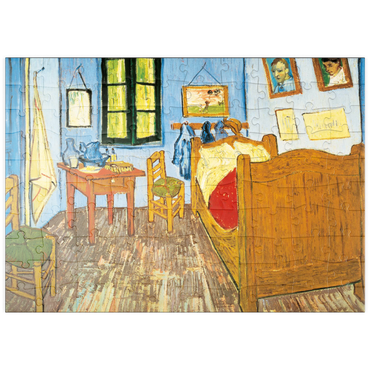 Darstellung des Puzzle Motivs puzzleplate Piatnik: Das Schlafzimmer in Arles 100 Puzzle