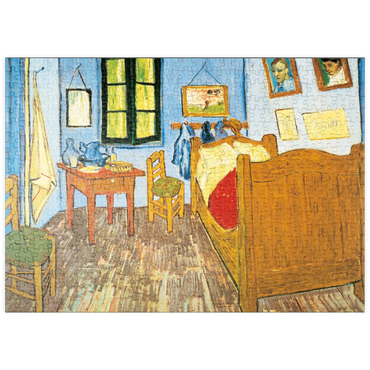 Darstellung des Puzzle Motivs puzzleplate Piatnik: Das Schlafzimmer in Arles 500 Puzzle