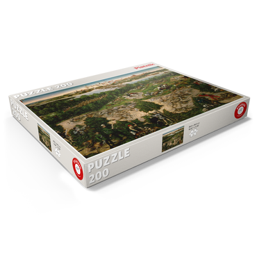 Darstellung des Puzzle Motivs Piatnik: Hirschjagd des Kurfürsten Johann Friedrich 200 Puzzle Schachtel Ansicht1