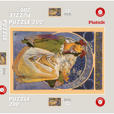 Darstellung des Puzzle Motivs Piatnik: Prinzessin Hyacinta 200 Puzzle Schachtel 3D Modell