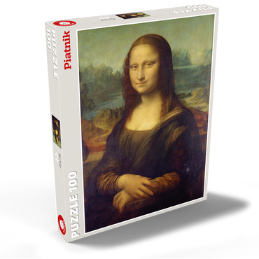 Darstellung des Puzzle Motivs Piatnik: Mona Lisa 100 Puzzle Schachtel Ansicht2