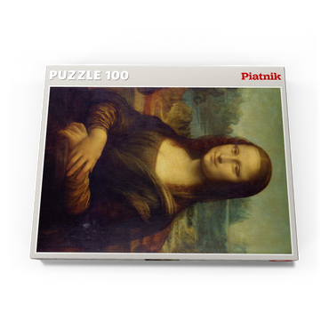 Darstellung des Puzzle Motivs Piatnik: Mona Lisa 100 Puzzle Schachtel Ansicht3