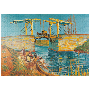 Darstellung des Puzzle Motivs puzzleplate Piatnik: Die Brücke von Langlois in Arles 1000 Puzzle