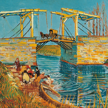 Darstellung des Puzzle Motivs Piatnik: Die Brücke von Langlois in Arles 1000 Puzzle 3D Modell