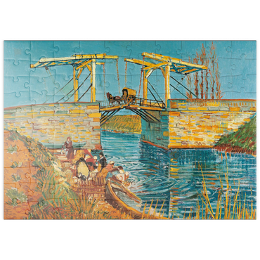 Darstellung des Puzzle Motivs puzzleplate Piatnik: Die Brücke von Langlois in Arles 100 Puzzle