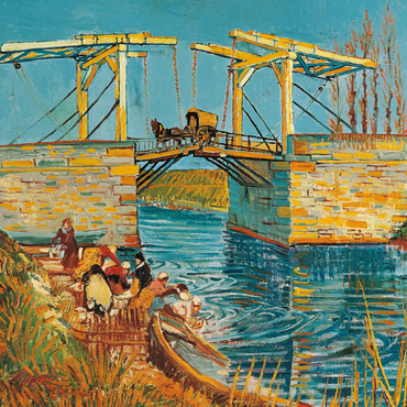 Darstellung des Puzzle Motivs Piatnik: Die Brücke von Langlois in Arles 200 Puzzle 3D Modell