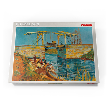 Darstellung des Puzzle Motivs Piatnik: Die Brücke von Langlois in Arles 500 Puzzle Schachtel Ansicht3