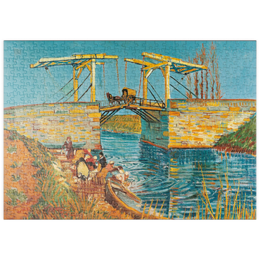 Darstellung des Puzzle Motivs puzzleplate Piatnik: Die Brücke von Langlois in Arles 500 Puzzle