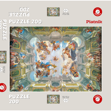 Darstellung des Puzzle Motivs Piatnik: Deeds of Hercules and His Apotheosis 200 Puzzle Schachtel 3D Modell
