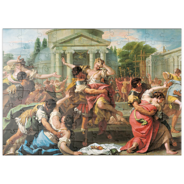 Darstellung des Puzzle Motivs puzzleplate Piatnik: Der Raub der Sabinerinnen 100 Puzzle