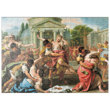 Darstellung des Puzzle Motivs puzzleplate Piatnik: Der Raub der Sabinerinnen 200 Puzzle