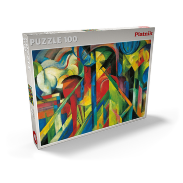 Darstellung des Puzzle Motivs Piatnik: Stallungen 100 Puzzle Schachtel Ansicht2